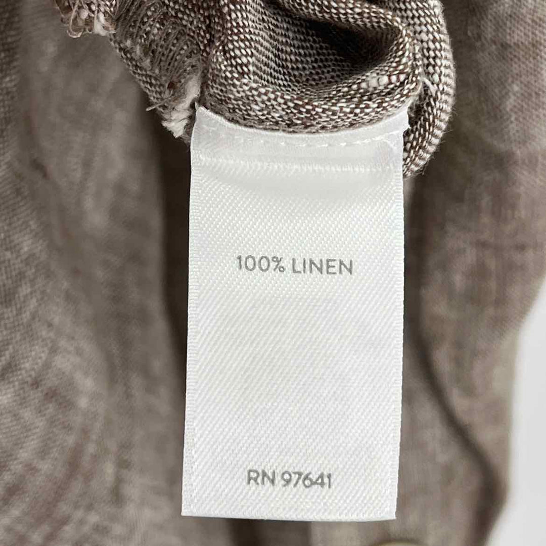 Size L J JILL Brown Linen Shirt