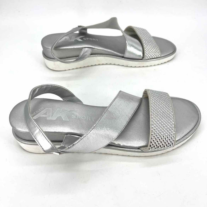 Shoe Size 10 Anne Klein Silver Sandals