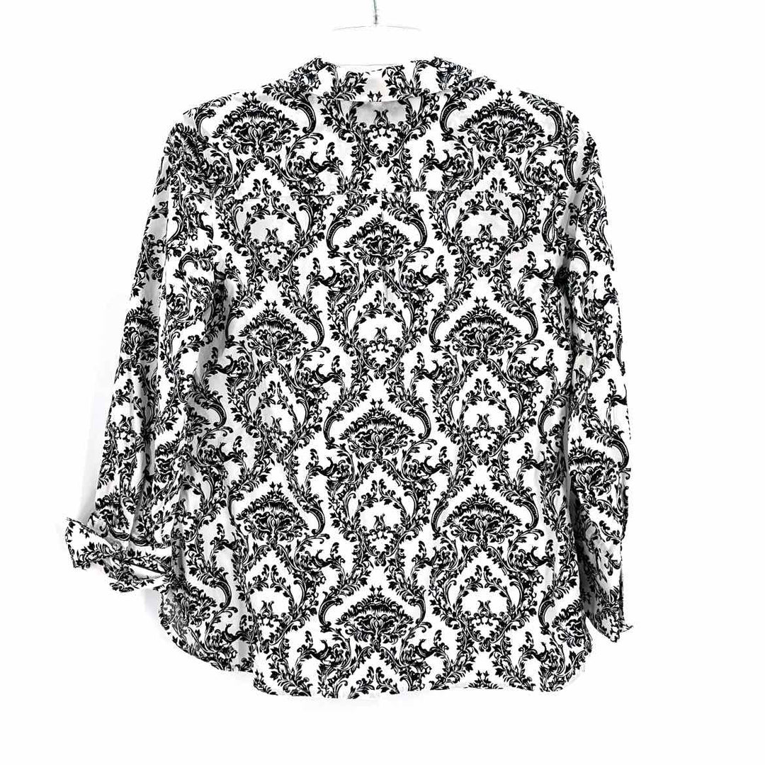 Size 6 Talbots Black/White Shirt