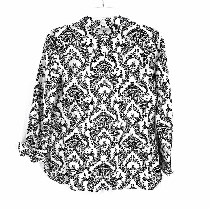 Size 6 Talbots Black/White Shirt
