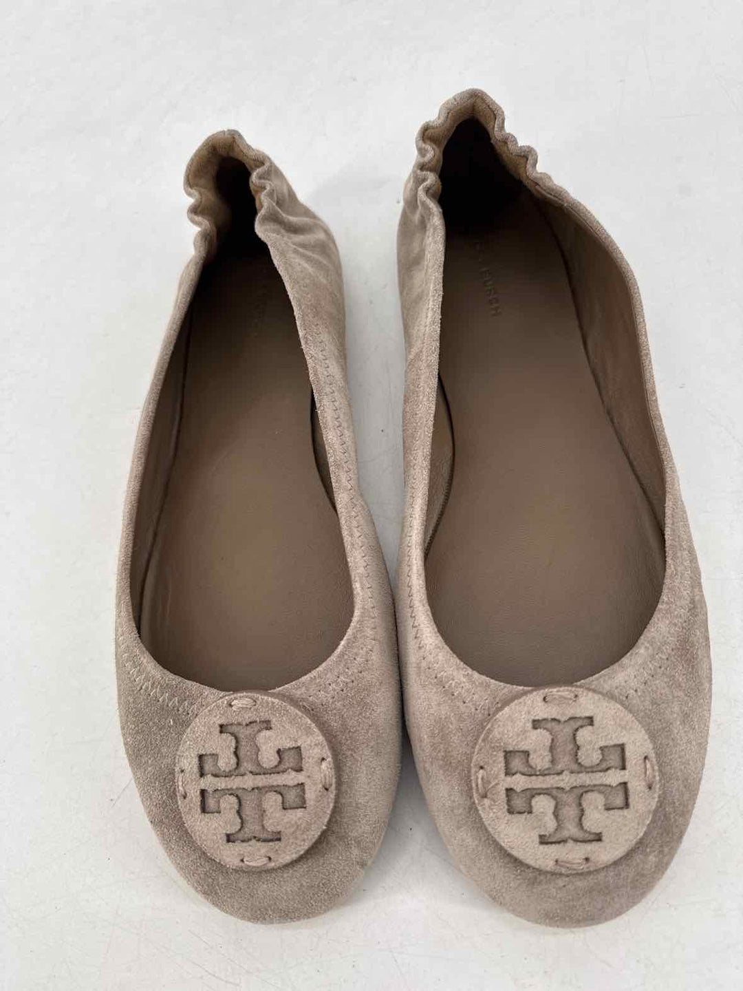 Shoe Size 10 Tory Burch Gray Suede Flats