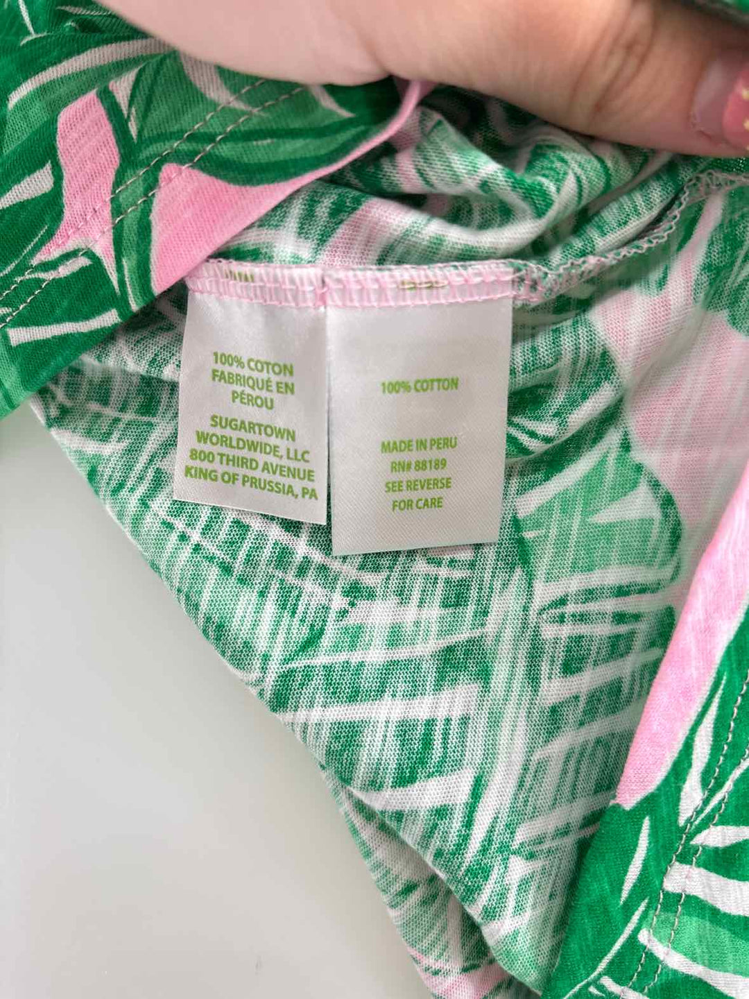 Size L Lilly Pulitzer Green Cotton Shirt