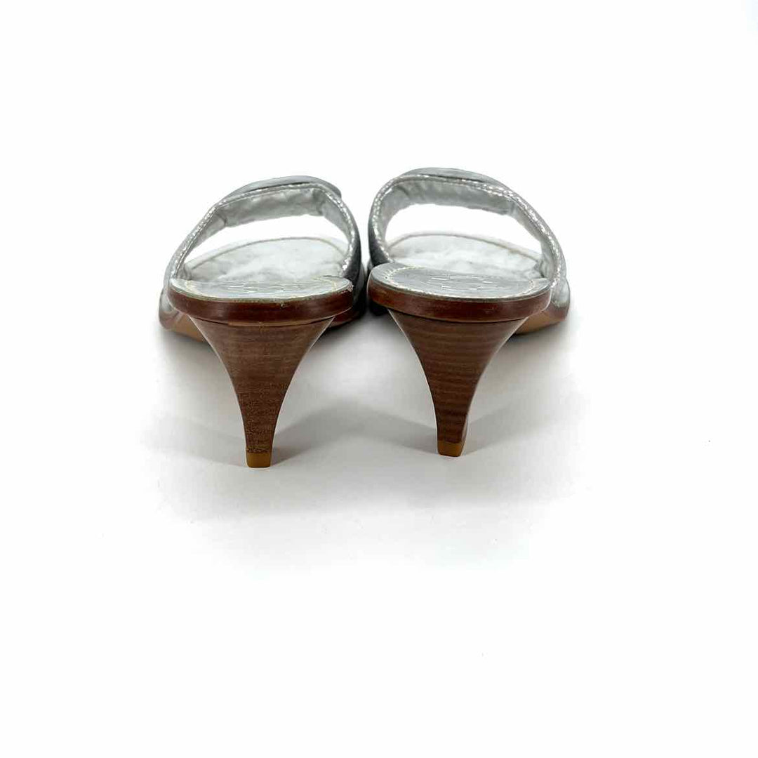 Shoe Size 6 Tory Burch Silver Leather Sandals