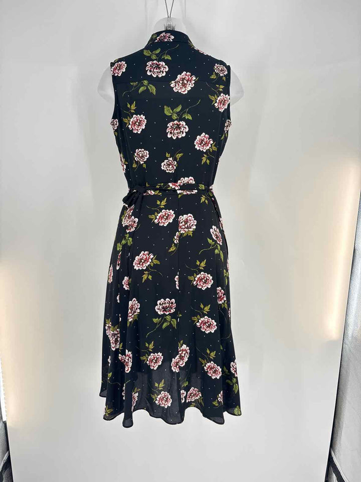 Size 4 NANETTE LEPORE Black Print Dress