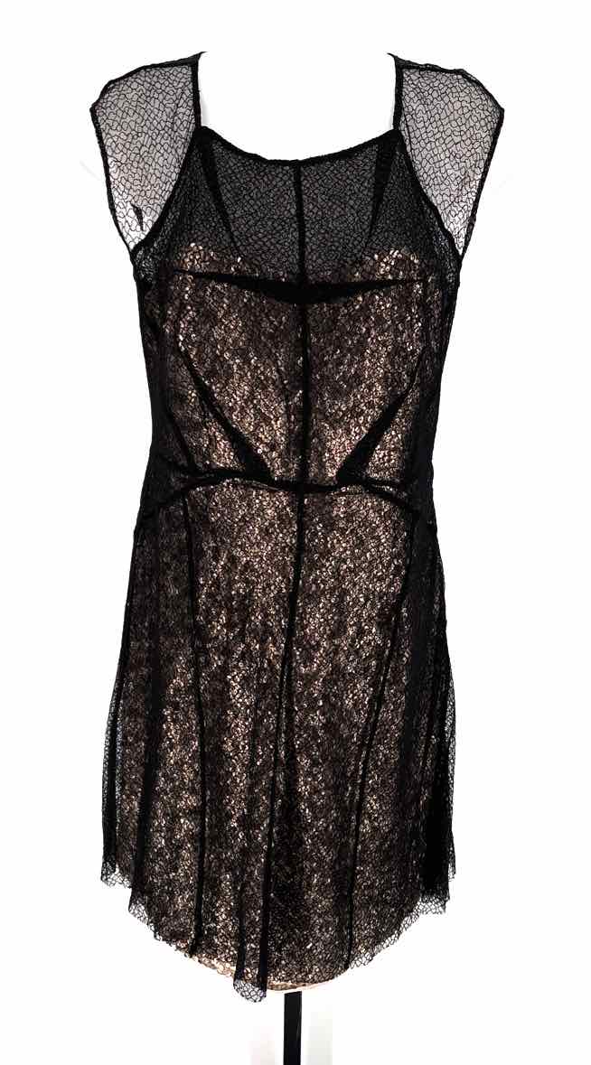 Size 12 BETSEY JOHNSON Multi-Color Lace Dress