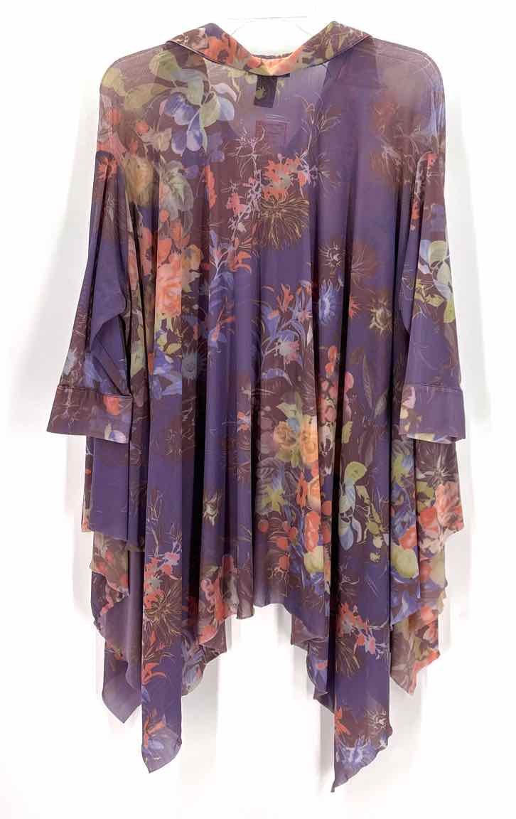 Size S CHELSEA & THEODORE Purple Mesh Shirt