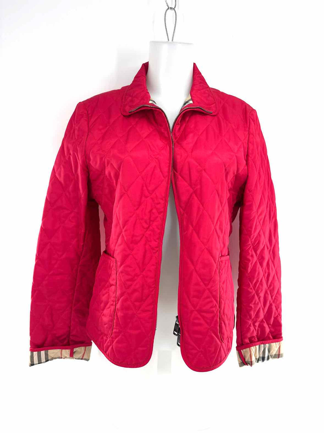 Size L Burberry Red Luxury - Jacket
