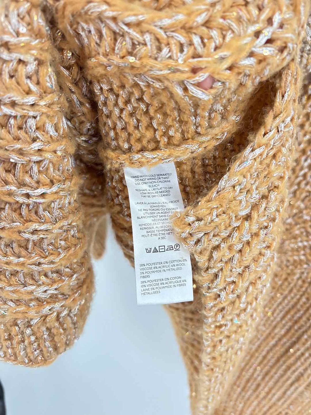 Size S MAEVE Gold Sweater