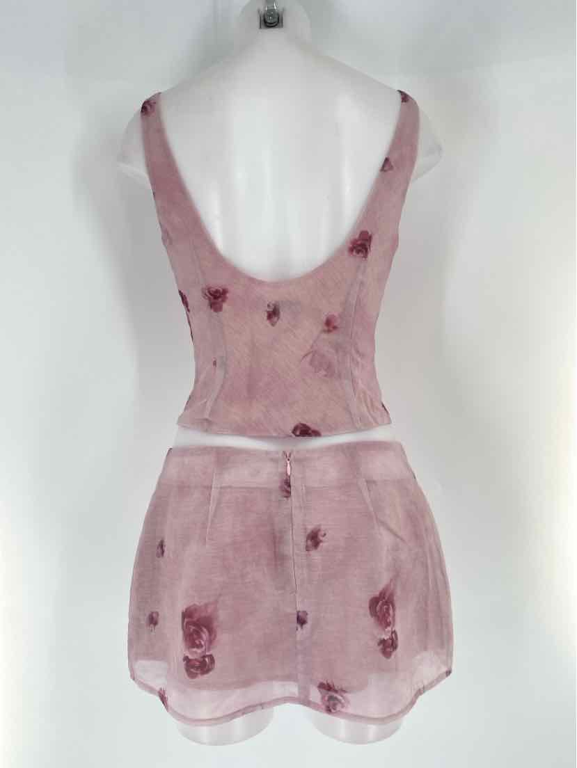Size S Purple Print 2 PC Dress