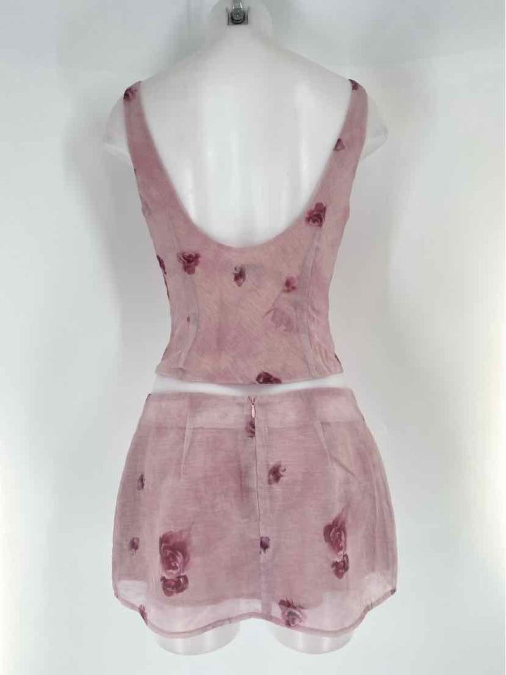Size S Purple Print 2 PC Dress