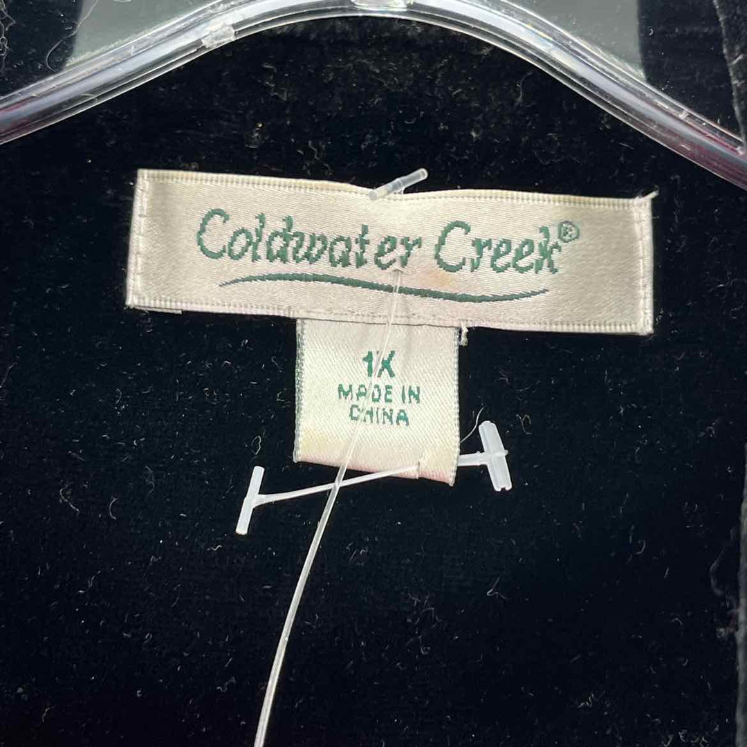 Size 1X Coldwater Creek Black Jacket