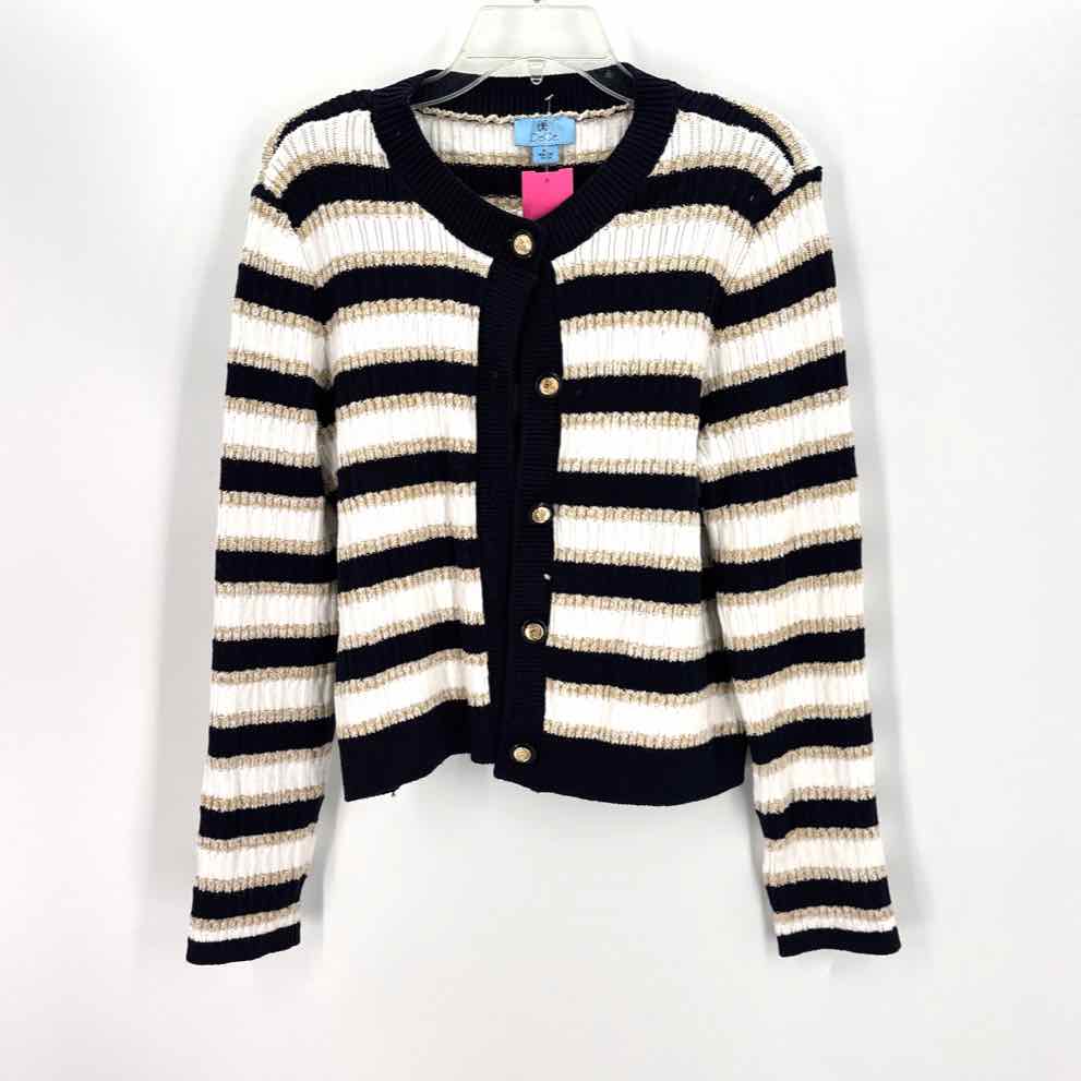 Size L CECE Multi-Color Knit Sweater