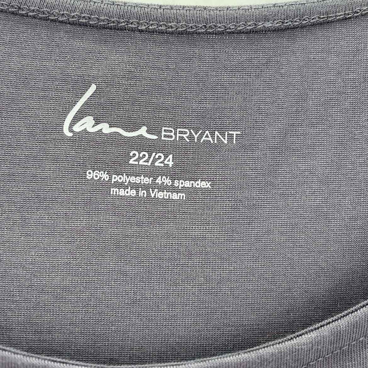 Size 22/24 LANE BRYANT Charcoal Knit Shirt