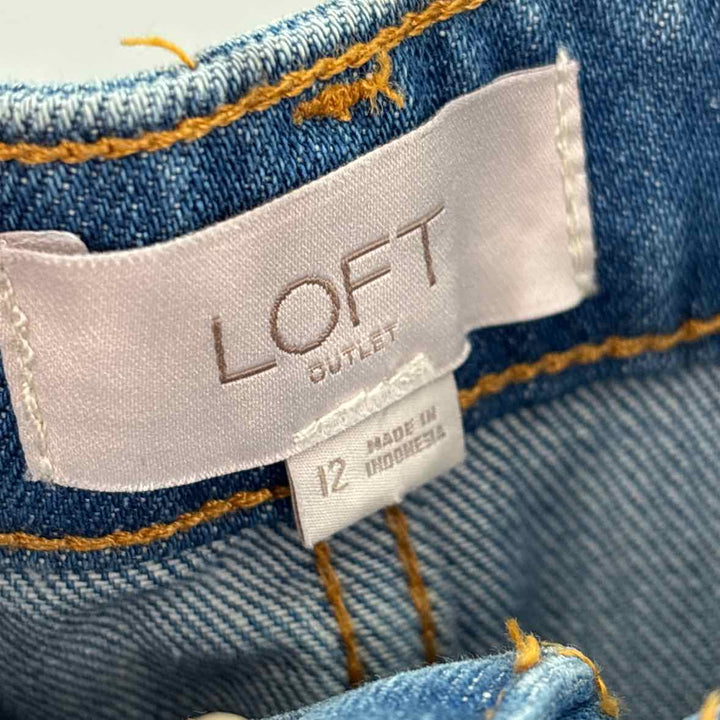 Size 12 LOFT Blue Denim Skirt