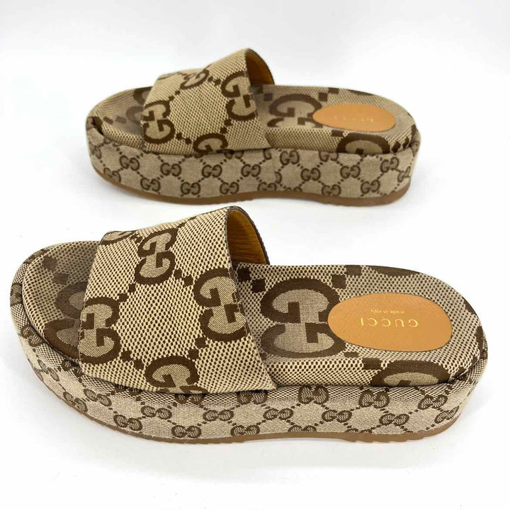 Shoe Size 37 Gucci Tan Luxury - Sandals