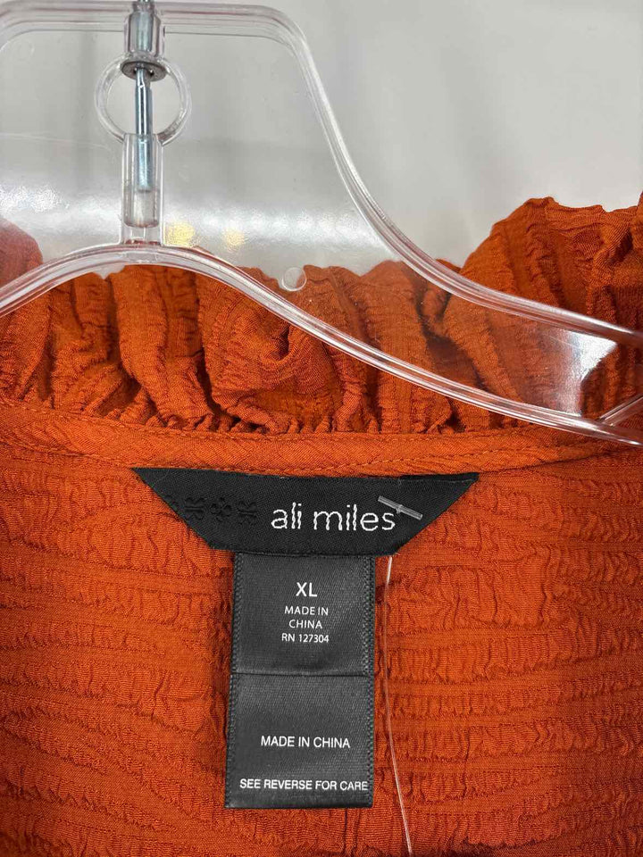Size XL ALI MILES Orange Blazer