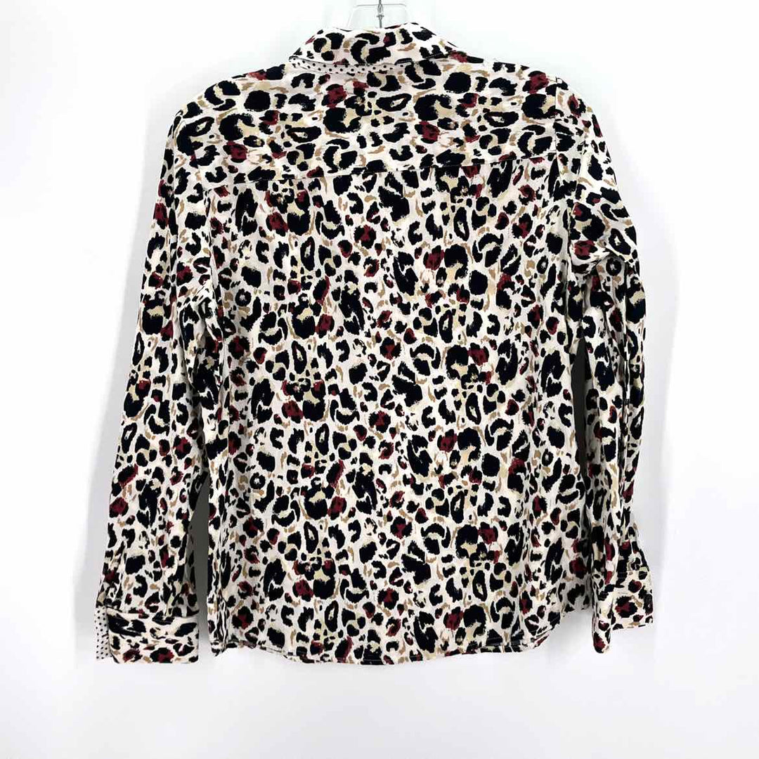 Size 6 FOXCROFT Multi-Color Shirt