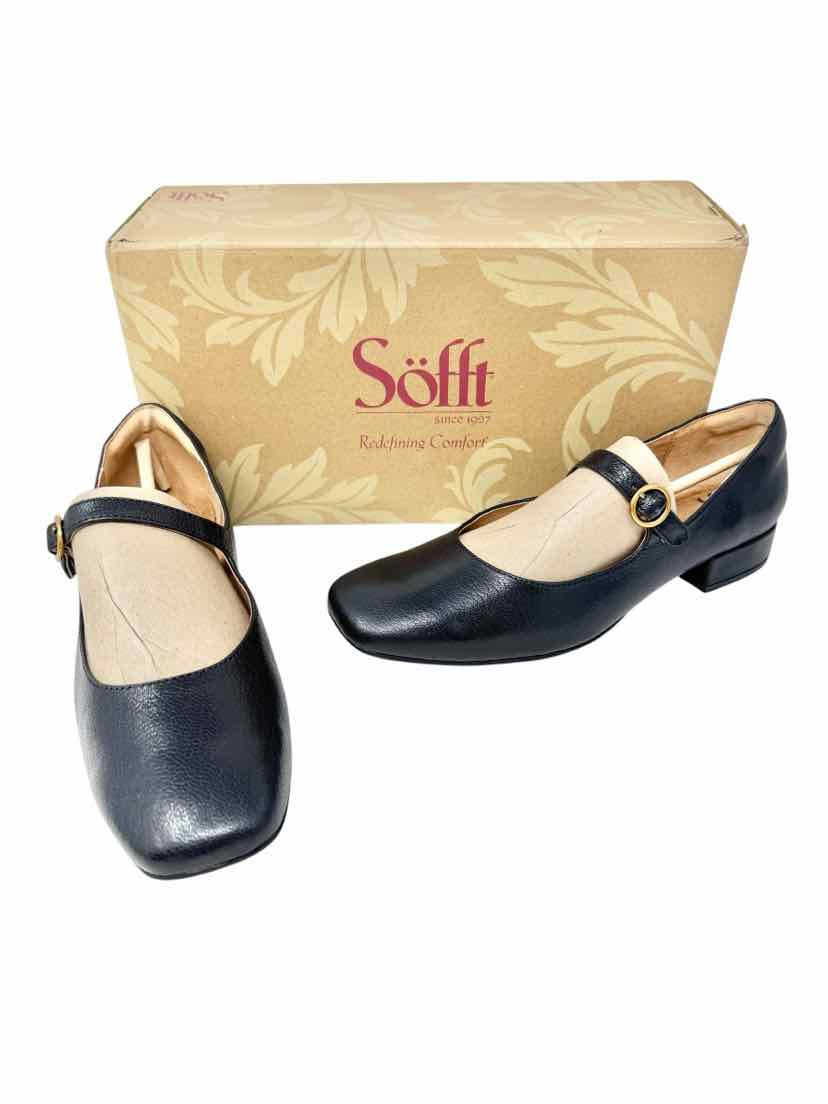 Shoe Size 9.5 SOFFT Black Leather Flats