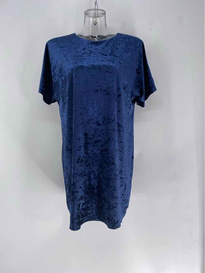 Size M Navy Velour Dress