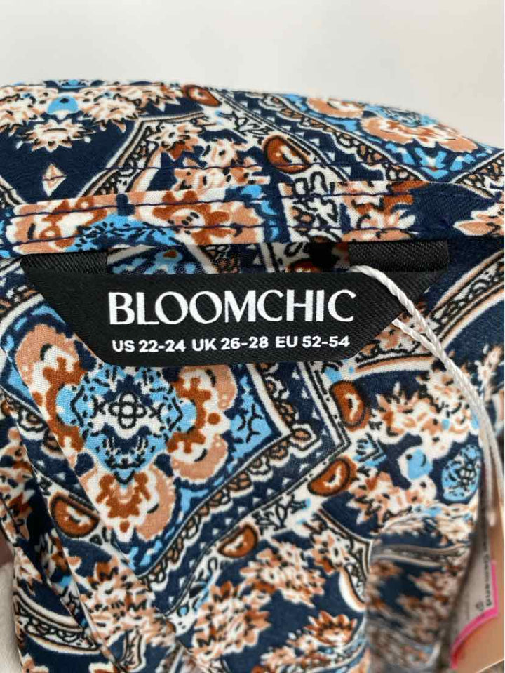 Size 22 Navy Print Shirt