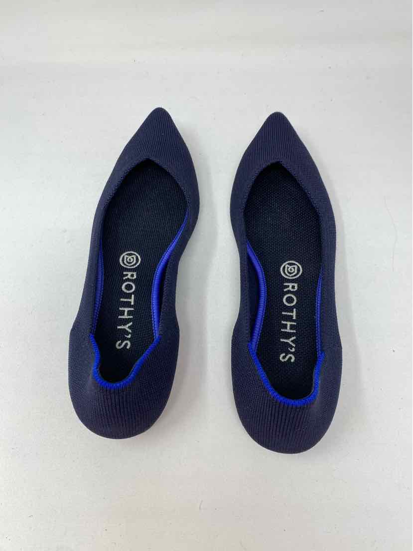 Shoe Size 8.5 ROTHY'S Navy Flats