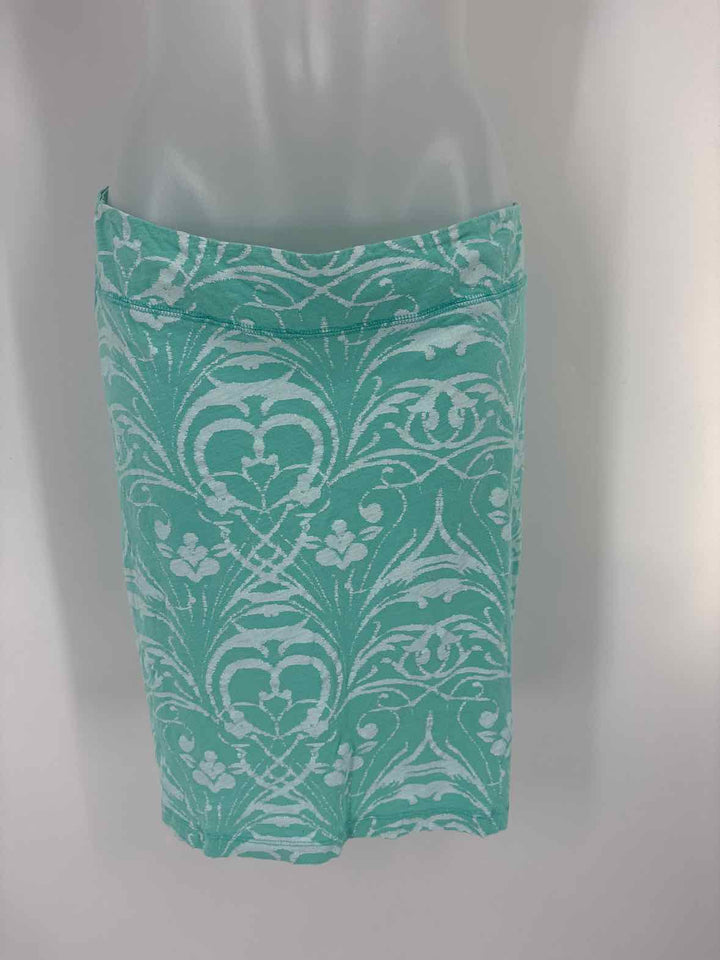 Size M FRESH PRODUCE Green Print Skirt