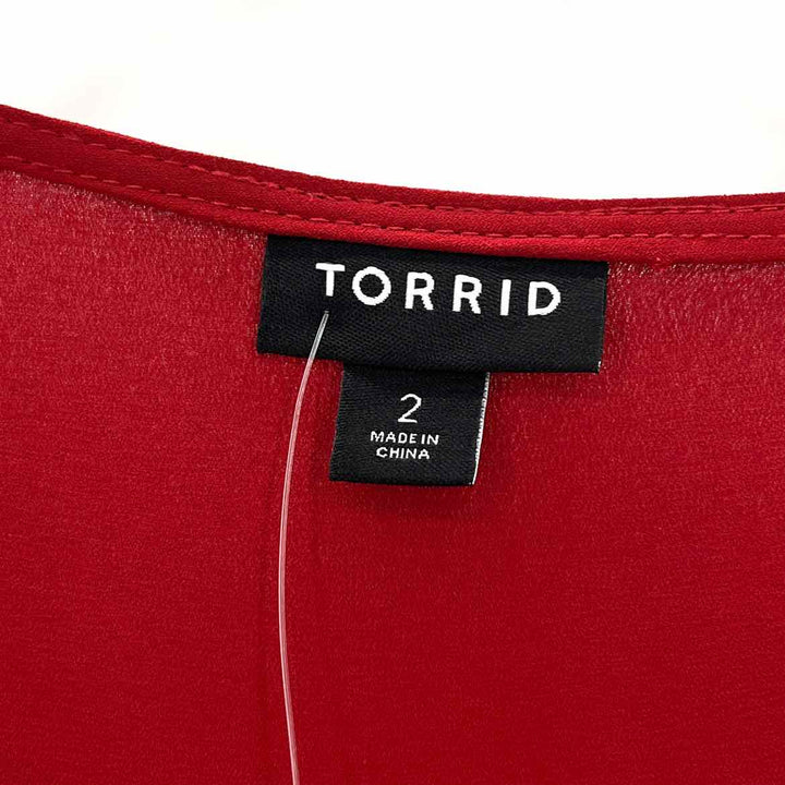 Size 20 Torrid Red Shirt