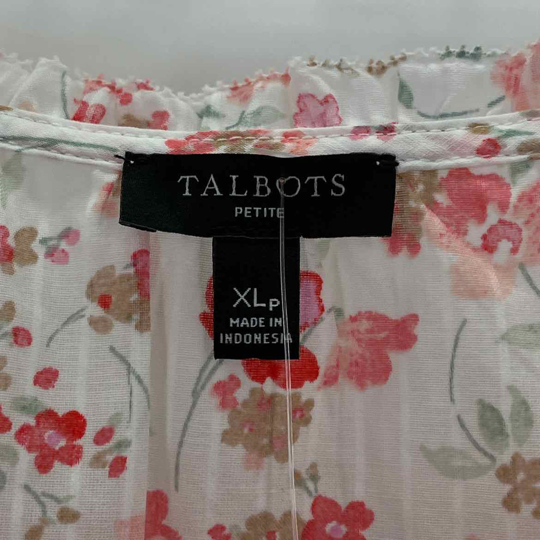Size XL Talbots PINK PRINT Shirt