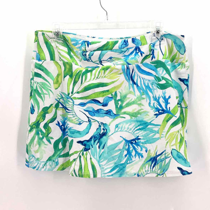 Size L TOMMY BAHAMA Blue Print Skirt