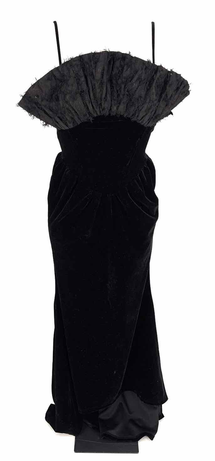 Size 6 Asos Black Velvet Dress