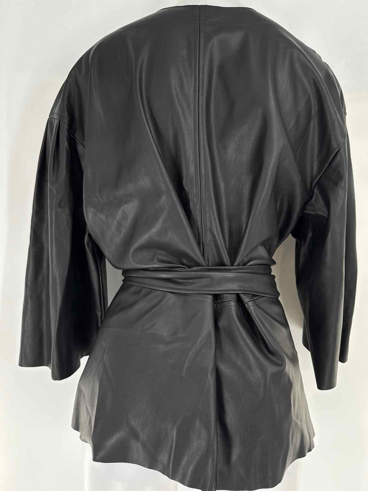 Size XL Banana Republic Black Leather Shirt