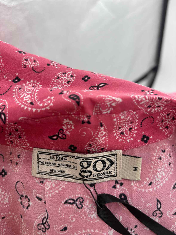 Size M GO SILK Burgundy Luxury - Shirt