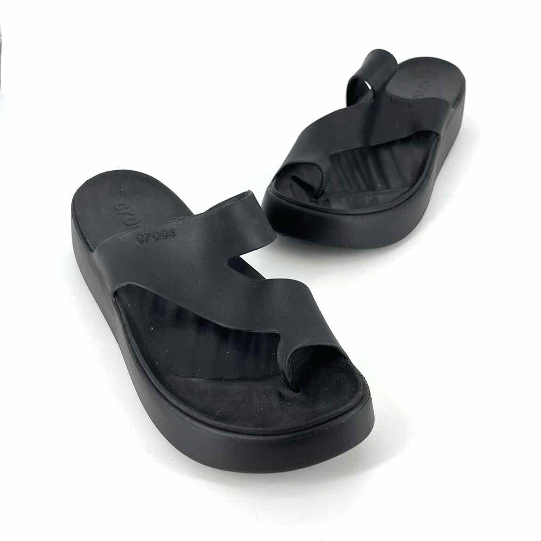 Shoe Size 10 Crocs Black Sandals