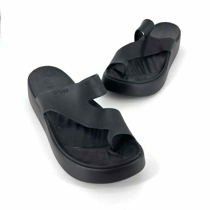 Shoe Size 10 Crocs Black Sandals