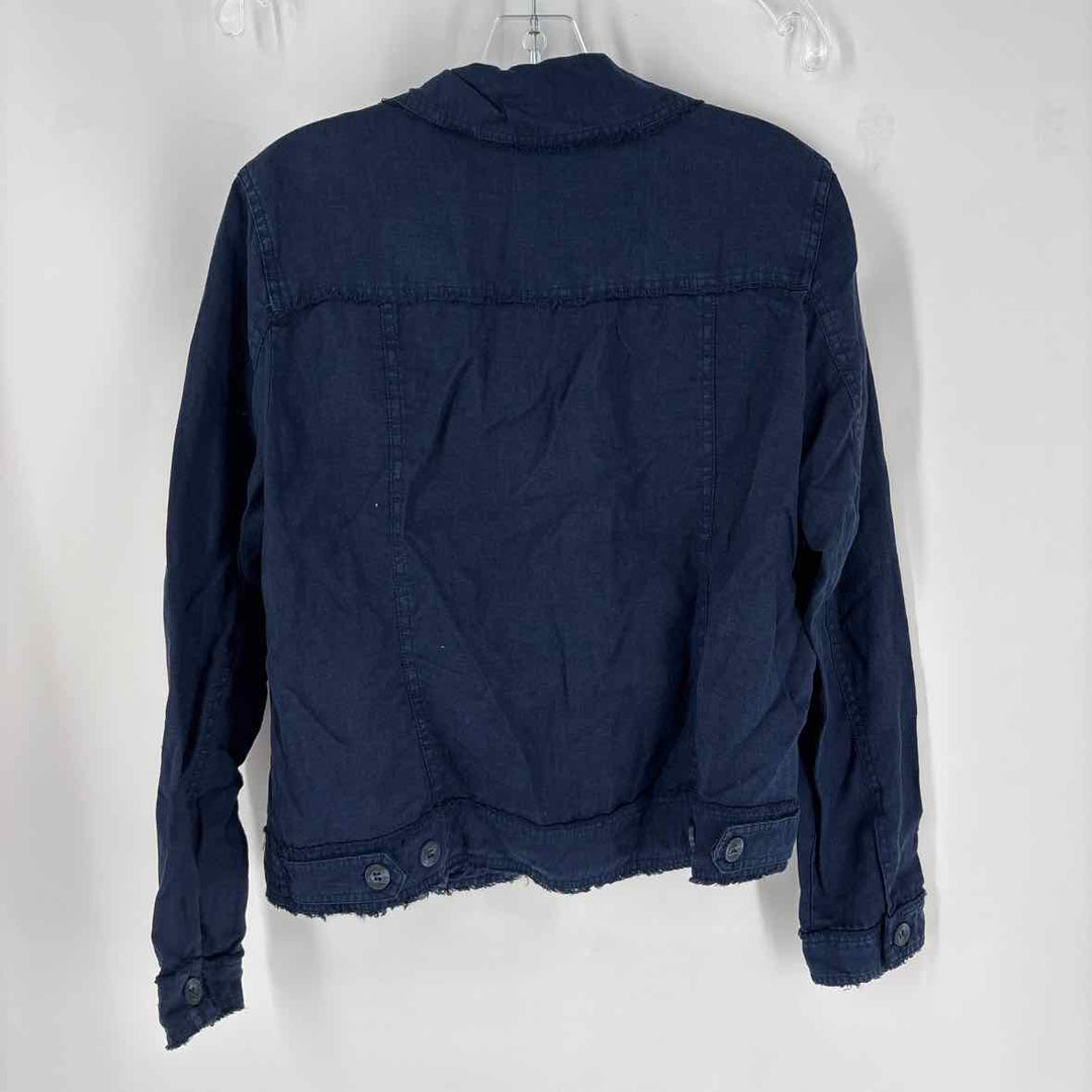 Size M Blue Linen Jacket