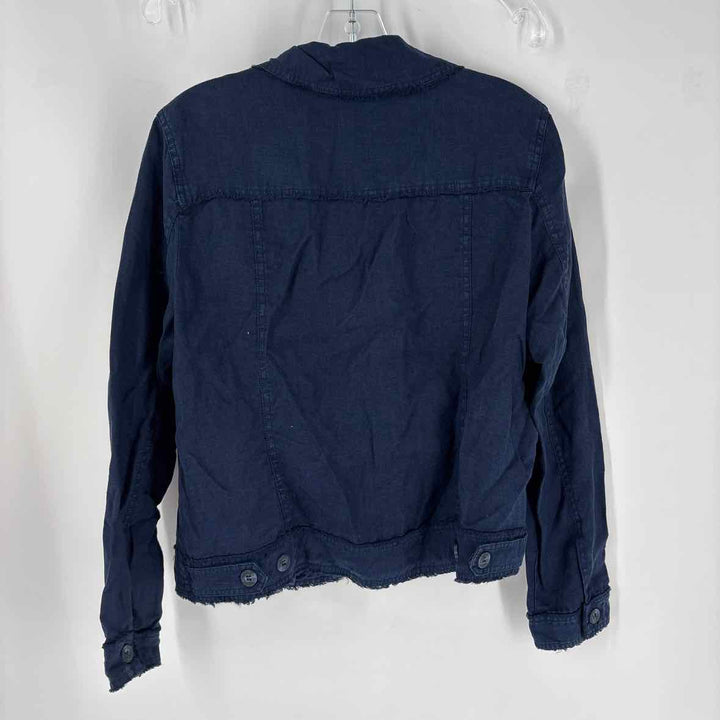 Size M Blue Linen Jacket