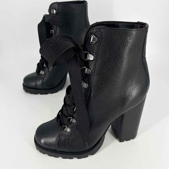 Shoe Size 6.5 SCHUTZ Black Leather Luxury - Boots