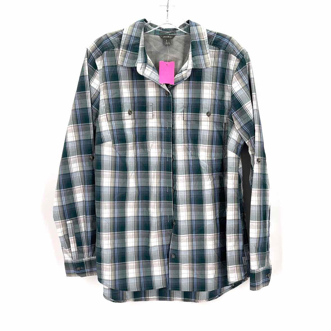 Size L EDDIE BAUER Green Shirt