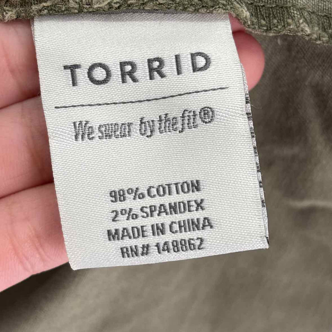 Size 4 Torrid Olive Jacket