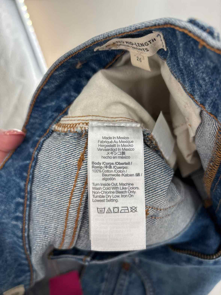 Size 26 MADEWELL Denim Shorts