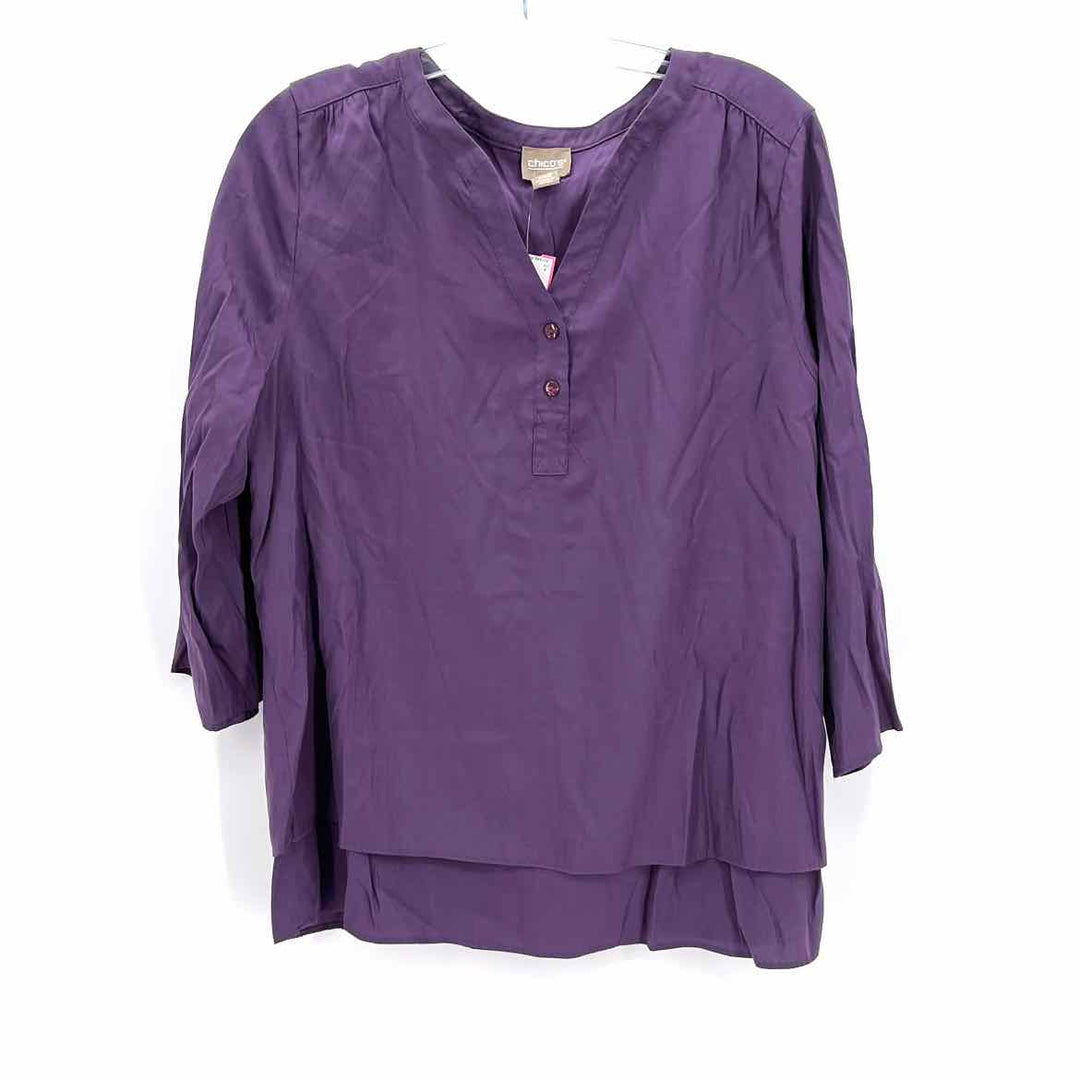 Size 2 Chico's Purple Shirt