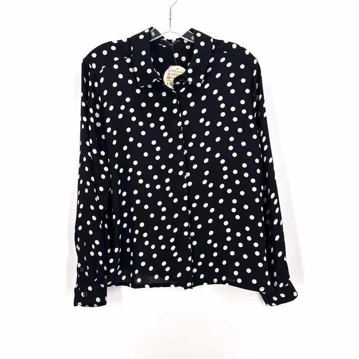 Size L TAHARI Black Shirt