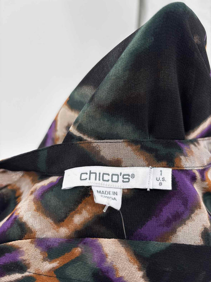 Size 8 Chico's Multi-Color Shirt