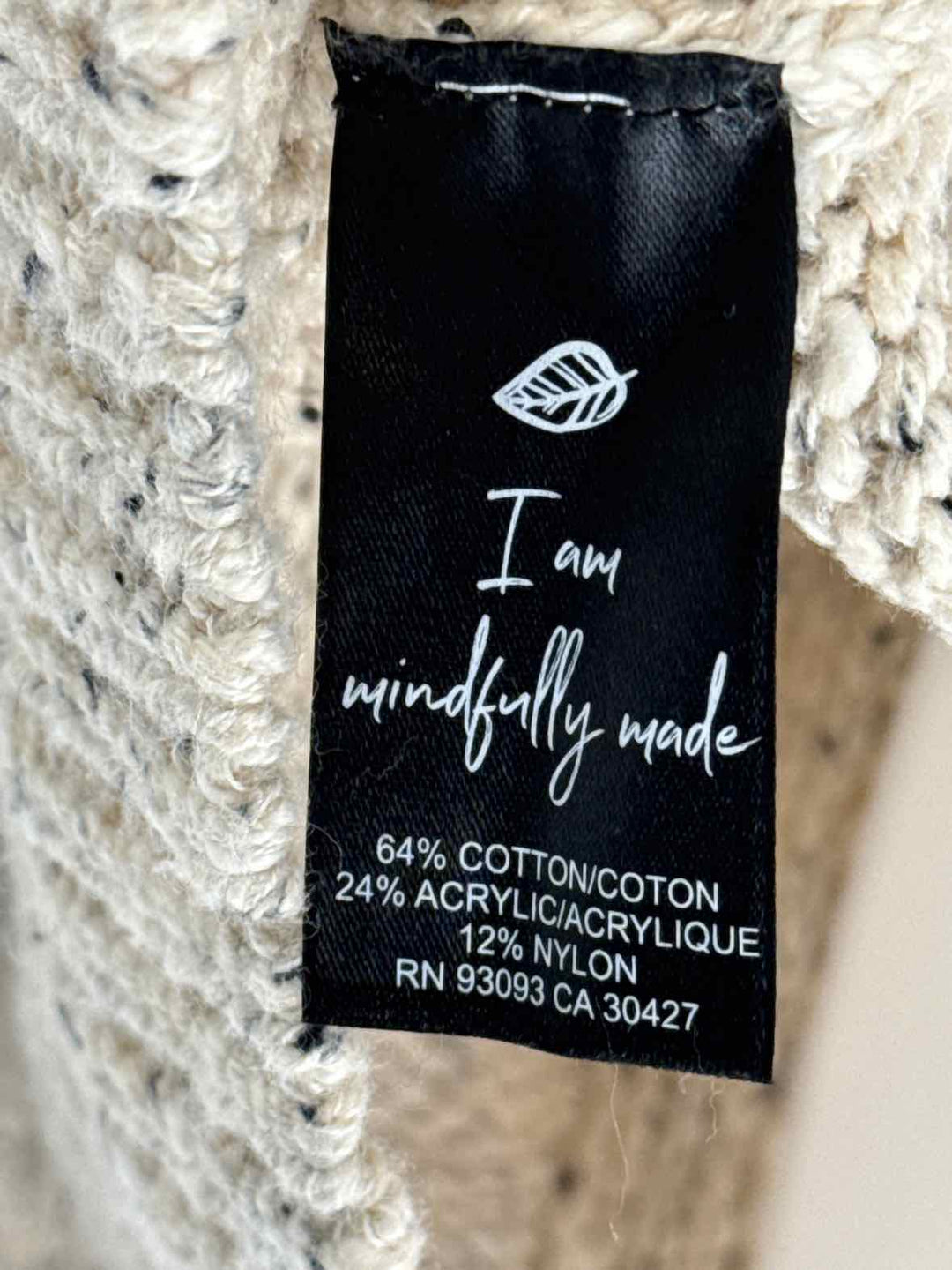 Size M NIC + ZOE Tan Cardigan