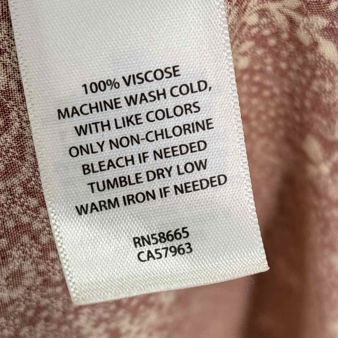 Size M TREASURE & BOND Red Print Dress