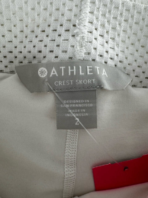 Size 2 Athleta White Skirt