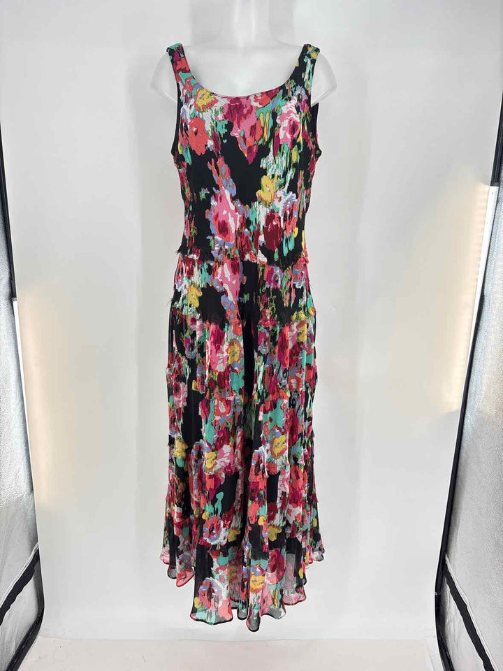 Size 12 Black Print Dress