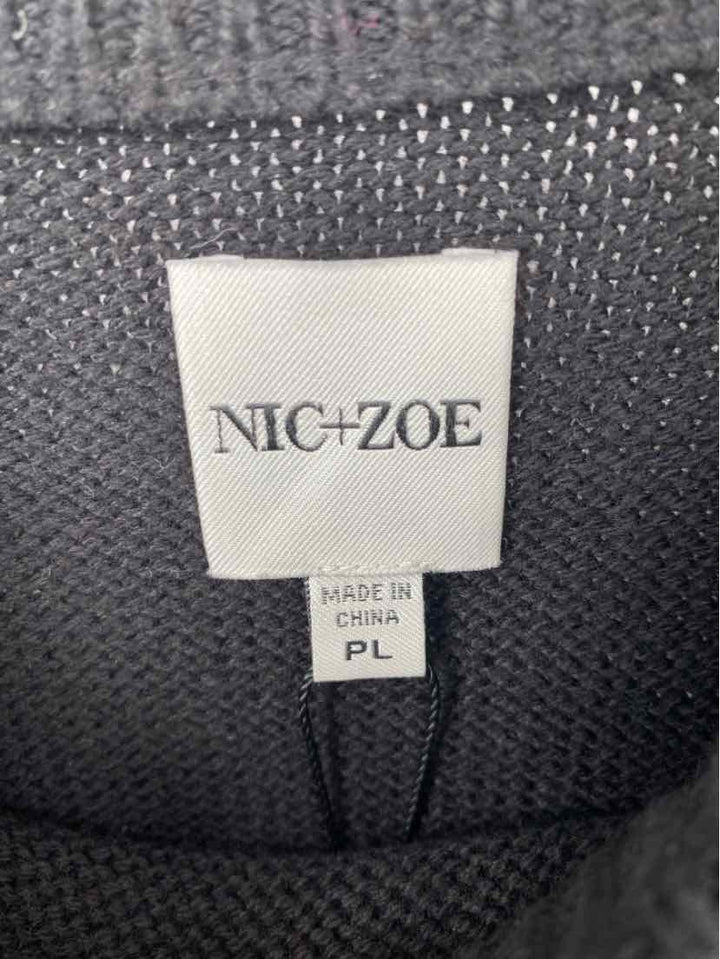 Size L NIC + ZOE Black Sweater