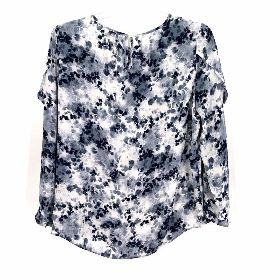 Size L SIMPLY VERA WANG Navy Print Shirt