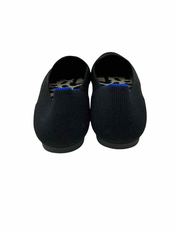 Shoe Size 7.5 ROTHY'S Black Knit Flats